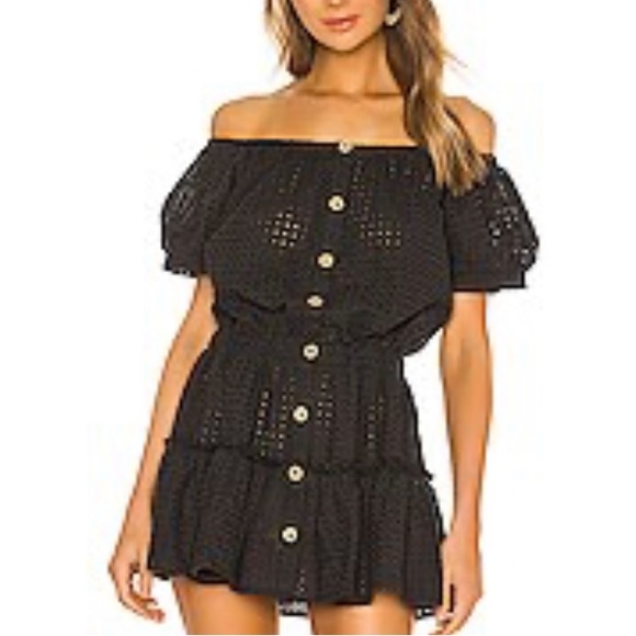 Eberjey Dresses & Skirts - Eberjey black coverup - super cute and great for the beach!